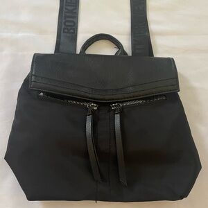 Botkier New York Trigger Mini Black Backpack w/Zippered Pockets, Approx. 11”x9”‎